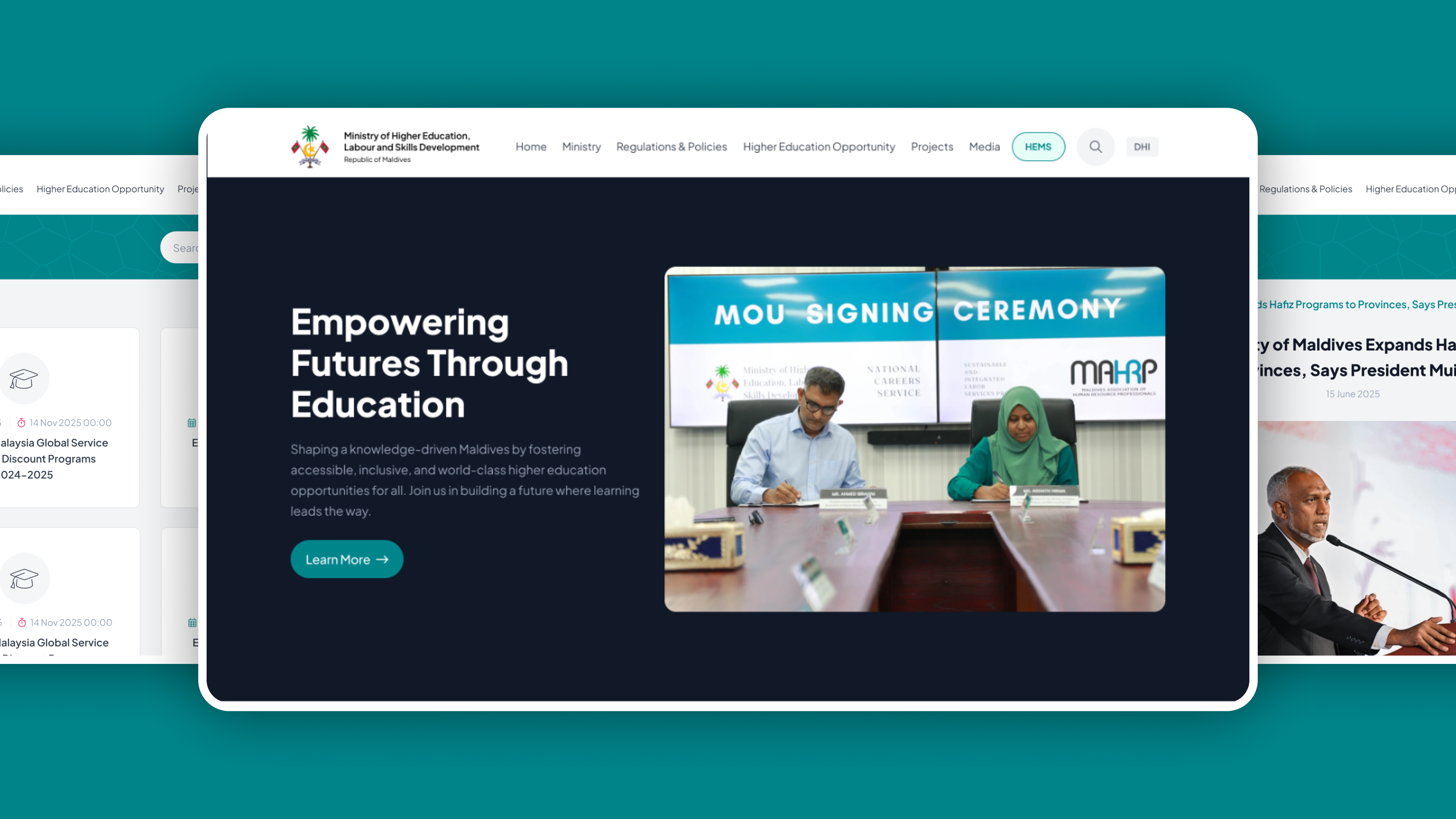 Ministry of Higher Education Website